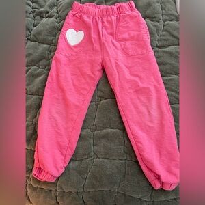 Jessica Simpson Pink Kids Joggers with Heart